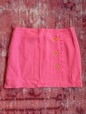 Lilly Pulitzer pink mini skirt, size 6